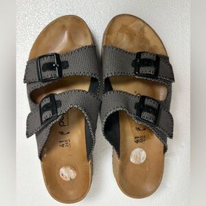 Papillio Gray Textured Sandals